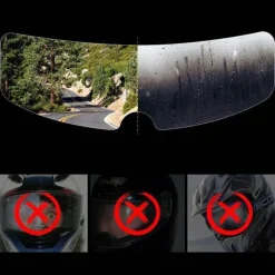 Wild u0026 Free Gear Autozubehör|Automobilindustrie-Universelles Antibeschlag-Motorradhelm-Regenschutzvisier