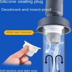 Tranquil Waters Badezimmer|Küche & Esszimmer-Universelles Überlauf-Ablaufset – 360 Easy Disposer Solution