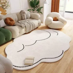Warm Weaves Boden & Teppiche-Unregelmäßiger Wolkenteppich – Dekorativer weicher Flächenteppich