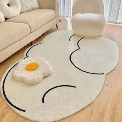 Warm Weaves Boden & Teppiche-Unregelmäßiger Wolkenteppich – Dekorativer weicher Flächenteppich