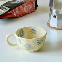 Tom Küche & Esszimmer-Unregelmäßiges Keramikbecher-Set im koreanischen Stil für Frühstückstee