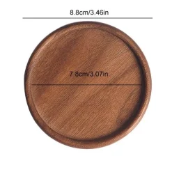 Tom Küche & Esszimmer-Untersetzer-Set aus Walnussholz – Untersetzer für Tee- und Kaffeetassen