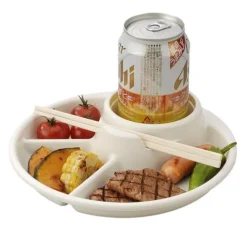 The Culinary Kit Küche & Esszimmer-Unterteilter Portionskontrollteller – Gesunder Mahlzeitenteller für eine ausgewogene Ernährung
