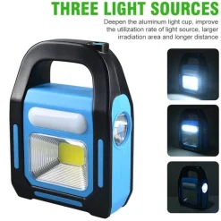 Wild u0026 Free Gear Camping-Werkzeuge|Outdoor-Artikel-USB wiederaufladbare Solar-Campinglaterne Power Bank - Tragbares Außenlicht