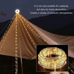 Trail u0026 Beyond Camping-Werkzeuge|Camping Im Freien-USB wiederaufladbare Sternenlichterkette - Camp Outdoor Dekor