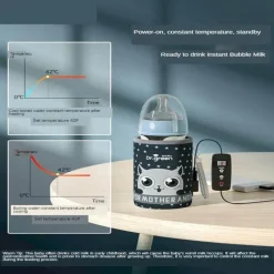 Kinder Little Nest Kinderwagen & Zubehör-USB-Babyflaschenwärmer – Tragbarer elektrischer Milchwärmer
