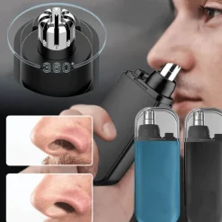 PureGlow Frauenpflege|Körperpflege-USB-wiederaufladbarer Nasenhaarschneider, tragbares Pflegewerkzeug