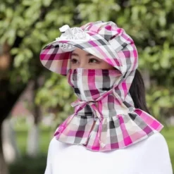 Wilderness Haven Outdoor-Artikel|Camping Im Freien-UV-Schutz-Wickelhut mit Ventilator – Anti-Staub-Sonnenhut für den Außenbereich