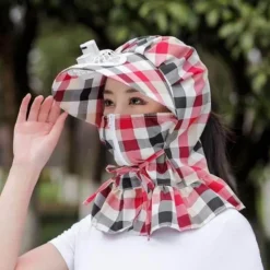 Wilderness Haven Outdoor-Artikel|Camping Im Freien-UV-Schutz-Wickelhut mit Ventilator – Anti-Staub-Sonnenhut für den Außenbereich