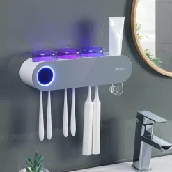 The Blissful Bath Badezimmer-UV-Zahnbürsten-Desinfektionsmittel - Badezimmer-Organizer-Halter