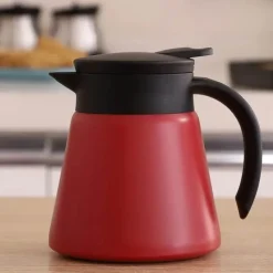 Tom Küche & Esszimmer-Vakuumisolierte Kaffeekaraffe aus Edelstahl – 680 ml Teekanne