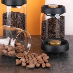 Tom Küche & Esszimmer-Vakuumversiegelter Kaffeebohnenbehälter aus Glas zur Frischhaltung in der Küche zu Hause