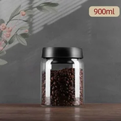Tom Küche & Esszimmer-Vakuumversiegelter Kaffeebohnenbehälter aus Glas zur Frischhaltung in der Küche zu Hause