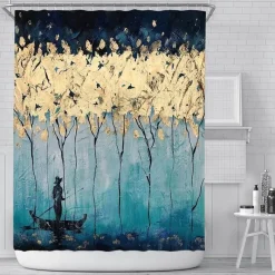 Aqua Essence Badezimmer-Van Gogh Duschvorhang - Künstlerisches Badezimmerdekor