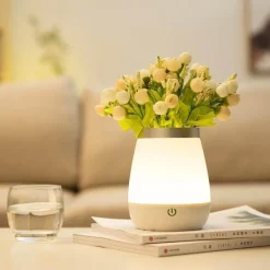 Bright Accents Beleuchtung-Vase Nachtlampe - Dekoratives Tischlicht