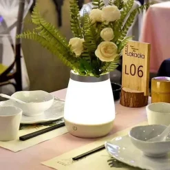 Bright Accents Beleuchtung-Vase Nachtlampe - Dekoratives Tischlicht