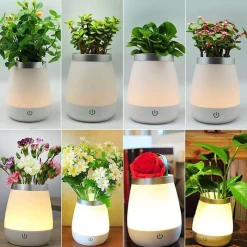 Bright Accents Beleuchtung-Vase Nachtlampe - Dekoratives Tischlicht