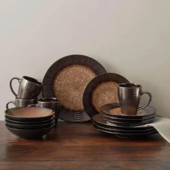 Tom Küche & Esszimmer-Verona 16-teiliges Geschirrset in verschiedenen Farben für elegantes Essen