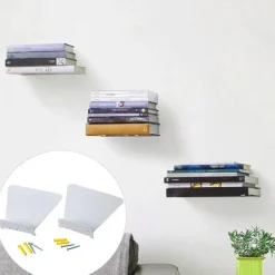 Cozy Living Wohndeko|Möbel-Versteckte Regalhalterung zur Wandmontage – 2er-Pack