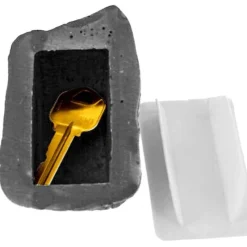 Comfort u0026 Style Gadgets Für Zuhause-Versteckter Gartenstein-Schlüsselkasten – Dezenter Schlüsselhalter aus Kunststein