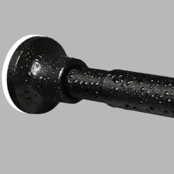 Room to Spare Aufbewahrung Und Organisation|Badezimmer-Verstellbare Duschvorhangstange, mattschwarz, 101,6–193,2 cm, ohne Bohren