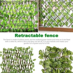 Nomad Gear Camping Im Freien|Outdoor-Artikel-Verstellbare, einziehbare Zaunabdeckung – Natürlich aussehende Sichtschutzlösung
