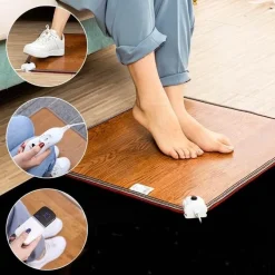 Tranquil Touch Gesundheits-Gadgets|Gesundheits- Und Entspannungstools-Verstellbare Fußwärmmatte aus Leder – beheizte Komfortmatte