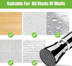 Room to Spare Aufbewahrung Und Organisation|Badezimmer-Verstellbare Gardinenstange mit Federspannung, ohne Bohren, Stange für den Schrank