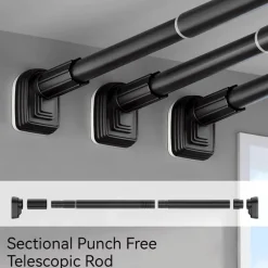 Room to Spare Aufbewahrung Und Organisation|Badezimmer-Verstellbare Gardinenstange mit Spannvorrichtung, Teleskopstange ohne Bohren