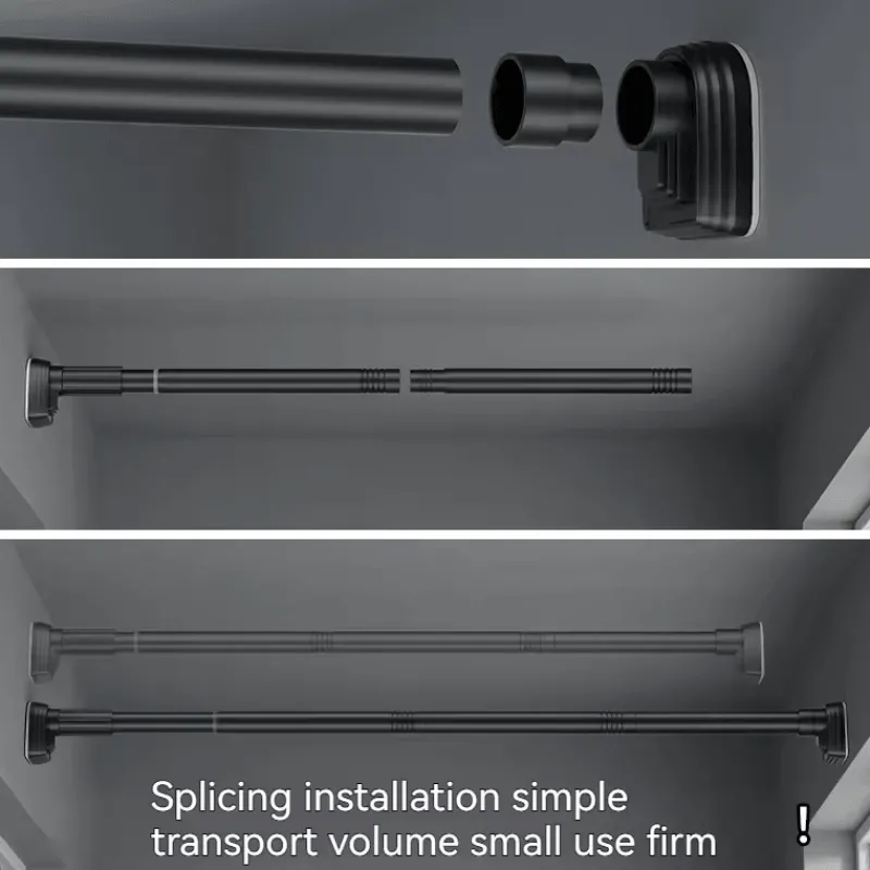 Room to Spare Aufbewahrung Und Organisation|Badezimmer-Verstellbare Gardinenstange mit Spannvorrichtung, Teleskopstange ohne Bohren