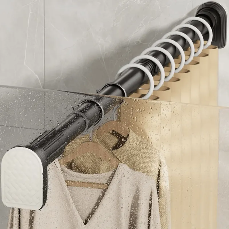 Room to Spare Aufbewahrung Und Organisation|Badezimmer-Verstellbare Gardinenstange mit Spannvorrichtung, Teleskopstange ohne Bohren