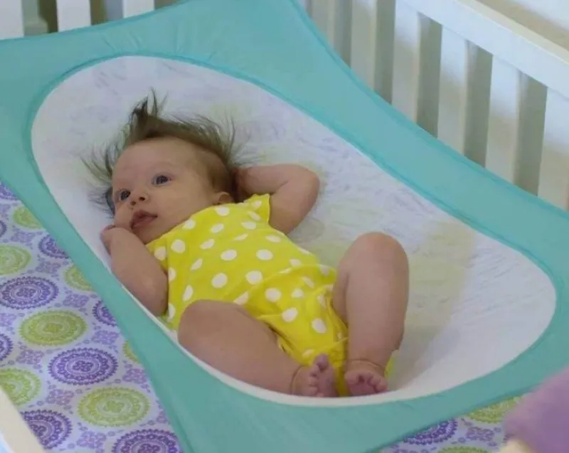 Kinder The Decor Haven Kinderwagen & Zubehör-Verstellbare Hängematte für Babybetten – Abnehmbare Schlaflösung für Kleinkinder