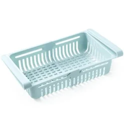 Space Savvy Küche & Esszimmer-Verstellbare Kühlschrankschublade – platzsparender Küchen-Organizer
