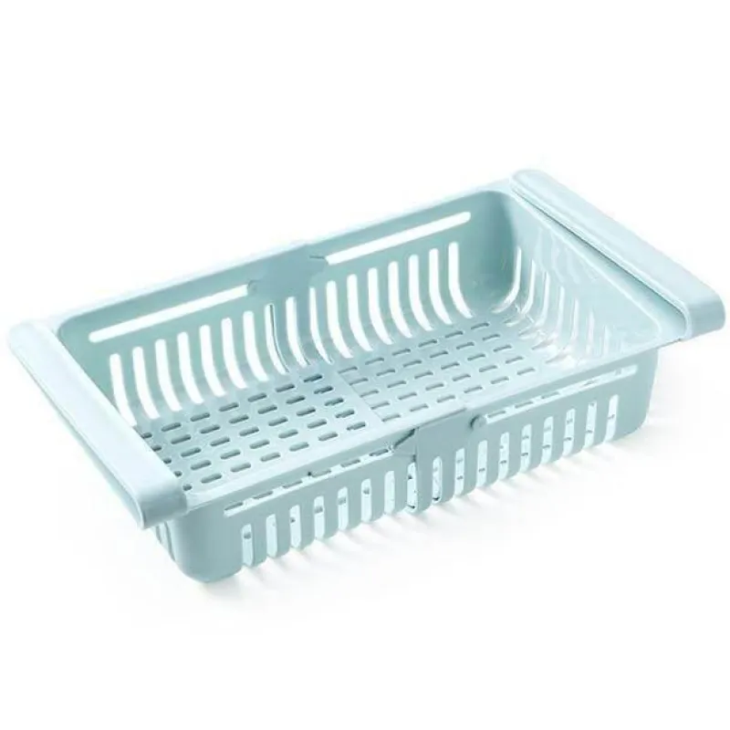 Space Savvy Küche & Esszimmer-Verstellbare Kühlschrankschublade – platzsparender Küchen-Organizer