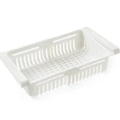 Space Savvy Küche & Esszimmer-Verstellbare Kühlschrankschublade – platzsparender Küchen-Organizer