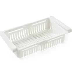 Space Savvy Küche & Esszimmer-Verstellbare Kühlschrankschublade – platzsparender Küchen-Organizer