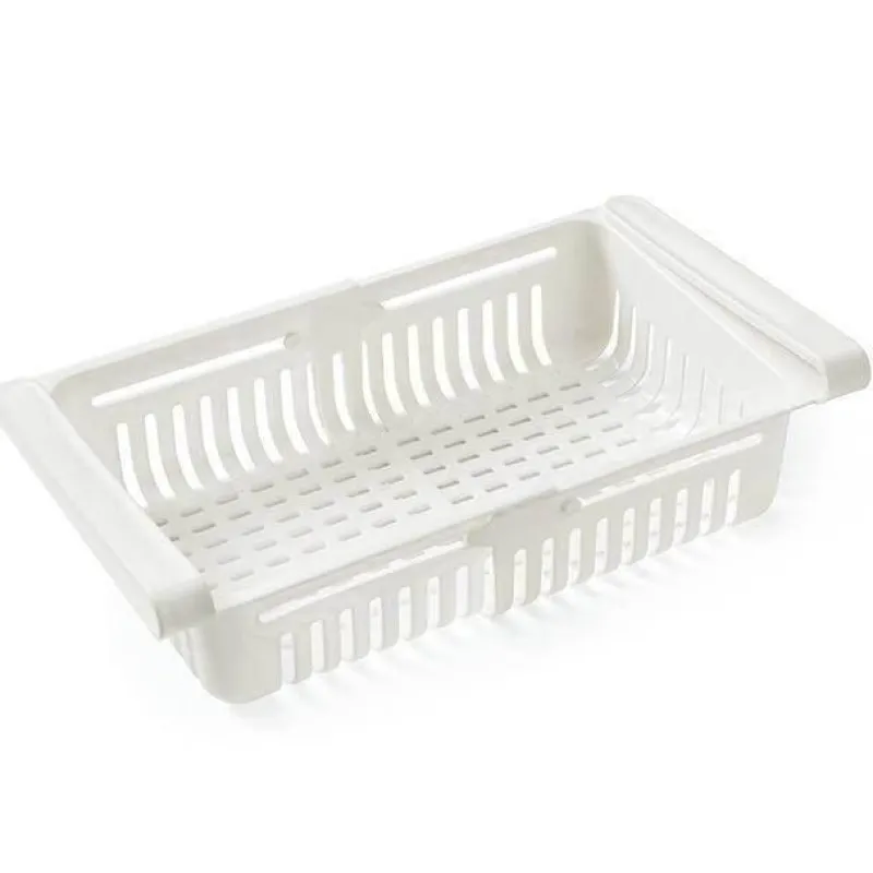 Space Savvy Küche & Esszimmer-Verstellbare Kühlschrankschublade – platzsparender Küchen-Organizer