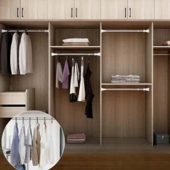 Tranquil Waters Gadgets Für Zuhause|Badezimmer-Verstellbare Teleskop-Kleiderstange – platzsparender Organizer