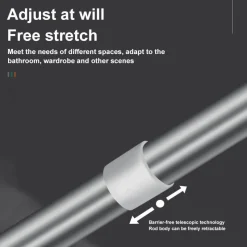 Tranquil Waters Gadgets Für Zuhause|Badezimmer-Verstellbare Teleskop-Kleiderstange – platzsparender Organizer