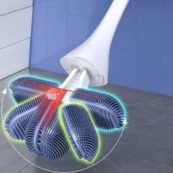 Tranquil Waters Badezimmer-Verstellbare Toilettenbürste mit Doppelkopf – Vielseitiges Reinigungswerkzeug für das Badezimmer