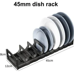 Signature Spaces Küche & Esszimmer-Verstellbarer Abtropfständer – platzsparender Küchen-Organizer