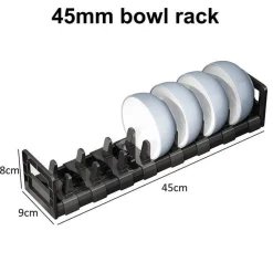 Signature Spaces Küche & Esszimmer-Verstellbarer Abtropfständer – platzsparender Küchen-Organizer