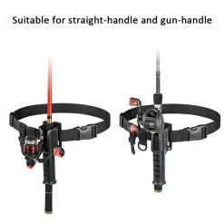 Roam Ready Outdoor-Artikel|Heimwerkzeuge-Verstellbarer Angelrutenhaltergürtel - Angelzubehör