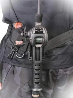 Roam Ready Outdoor-Artikel|Heimwerkzeuge-Verstellbarer Angelrutenhaltergürtel - Angelzubehör