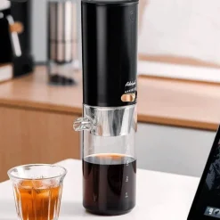 Brew Bliss Küche & Esszimmer-Verstellbarer Cold Brew-Kaffeebereiter aus Glas – Filterkaffeemaschine