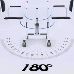 The Relaxation Nook Gesundheits-Gadgets|Gesundheits- Und Entspannungstools-Verstellbarer hydraulischer Patiententransferstuhl mit Fußpedallift