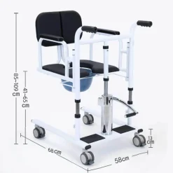 The Relaxation Nook Gesundheits-Gadgets|Gesundheits- Und Entspannungstools-Verstellbarer hydraulischer Patiententransferstuhl mit Fußpedallift