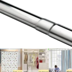 The Blissful Bath Gadgets Für Zuhause|Badezimmer-Verstellbarer Kleider-Organizer – einfach zu installierender Kleiderstangenhalter