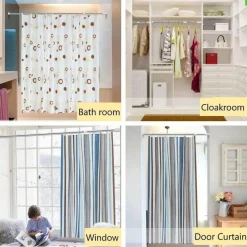 The Blissful Bath Gadgets Für Zuhause|Badezimmer-Verstellbarer Kleider-Organizer – einfach zu installierender Kleiderstangenhalter