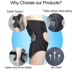 Tranquil Touch Fitness-Gadgets|Gesundheits-Gadgets-Verstellbarer Kniestabilisator – gefedertes Stützpolster